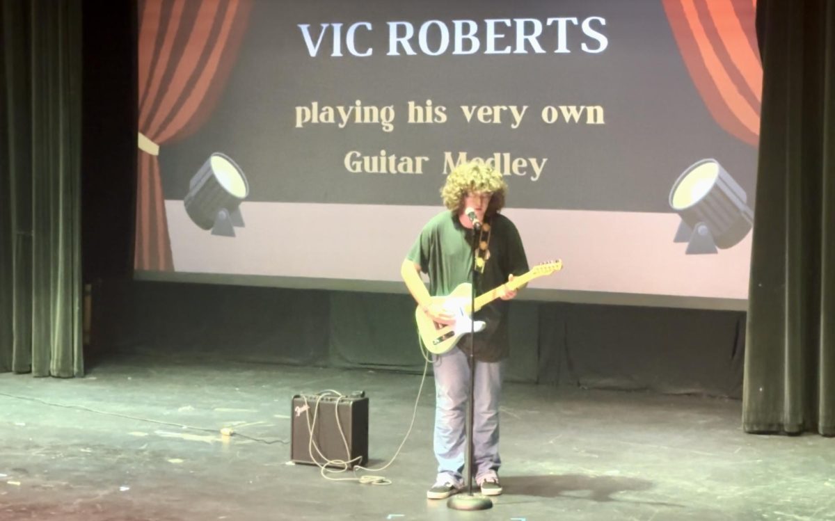 Vic Roberts plays a guitar medley at Socastees Got Talent.